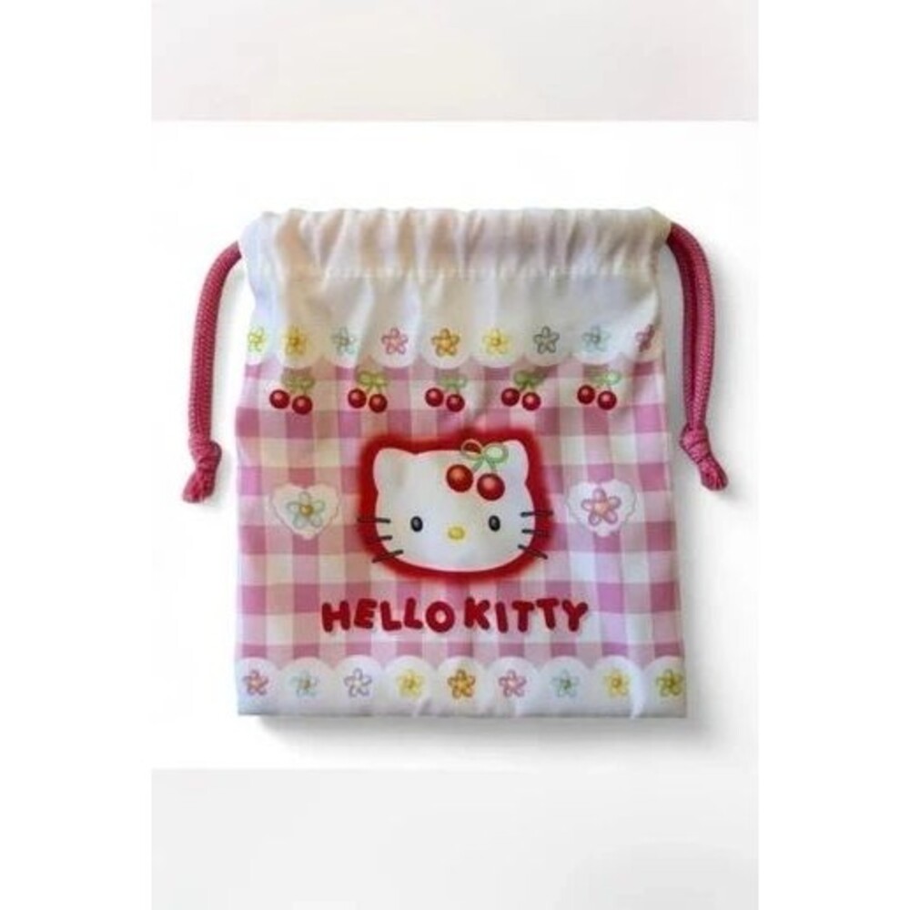 Hello Kitty Pink Gingham Cherry Bag Sanrio